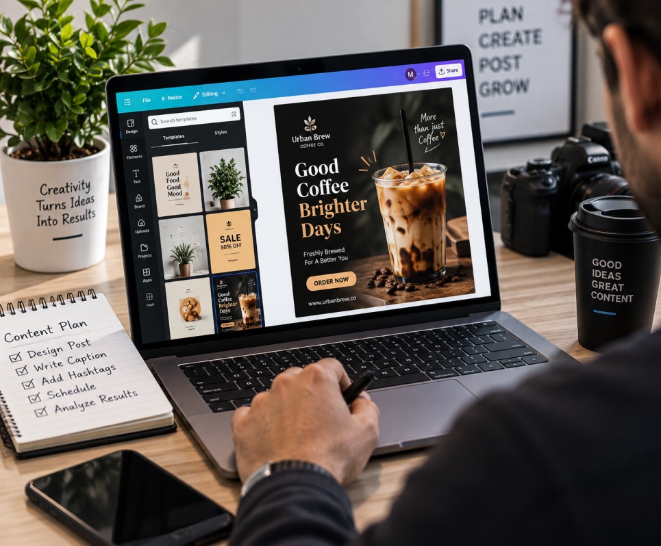 Social media content example