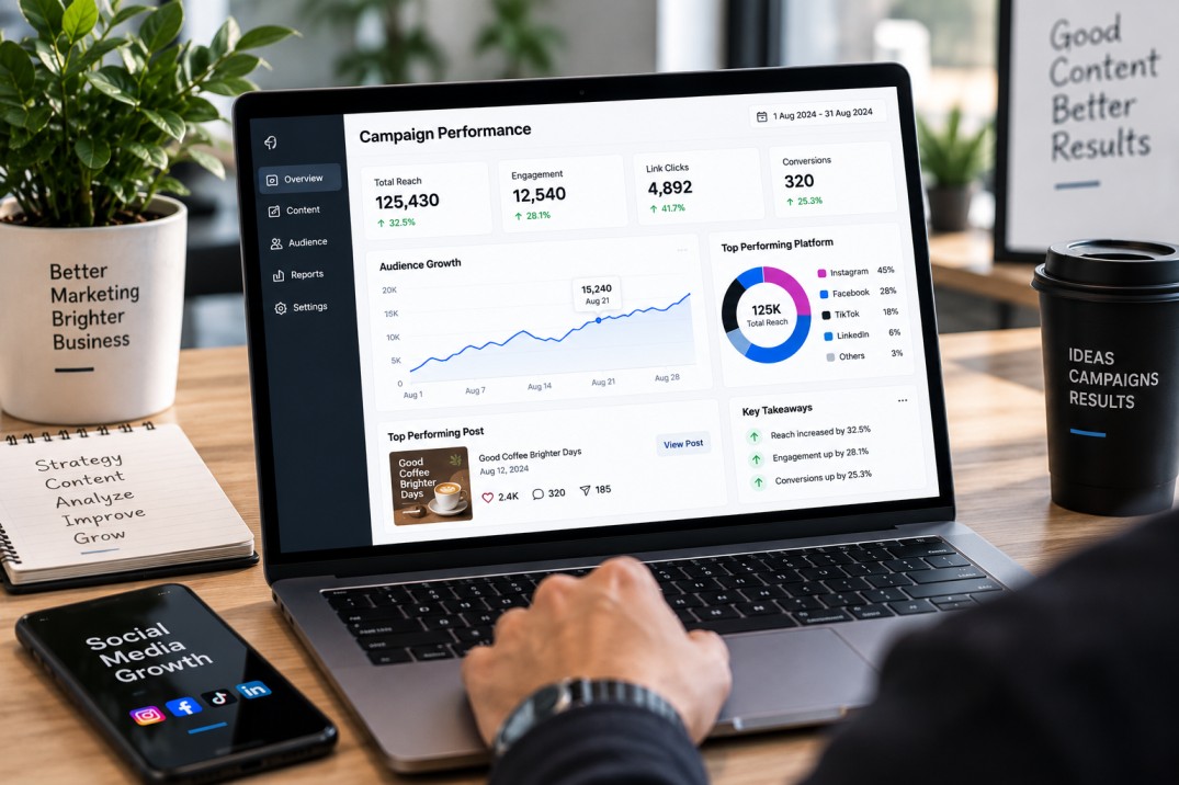 Social media performance results