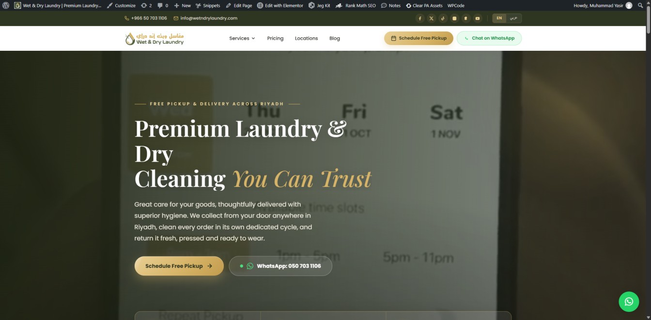After WordPress website redesign