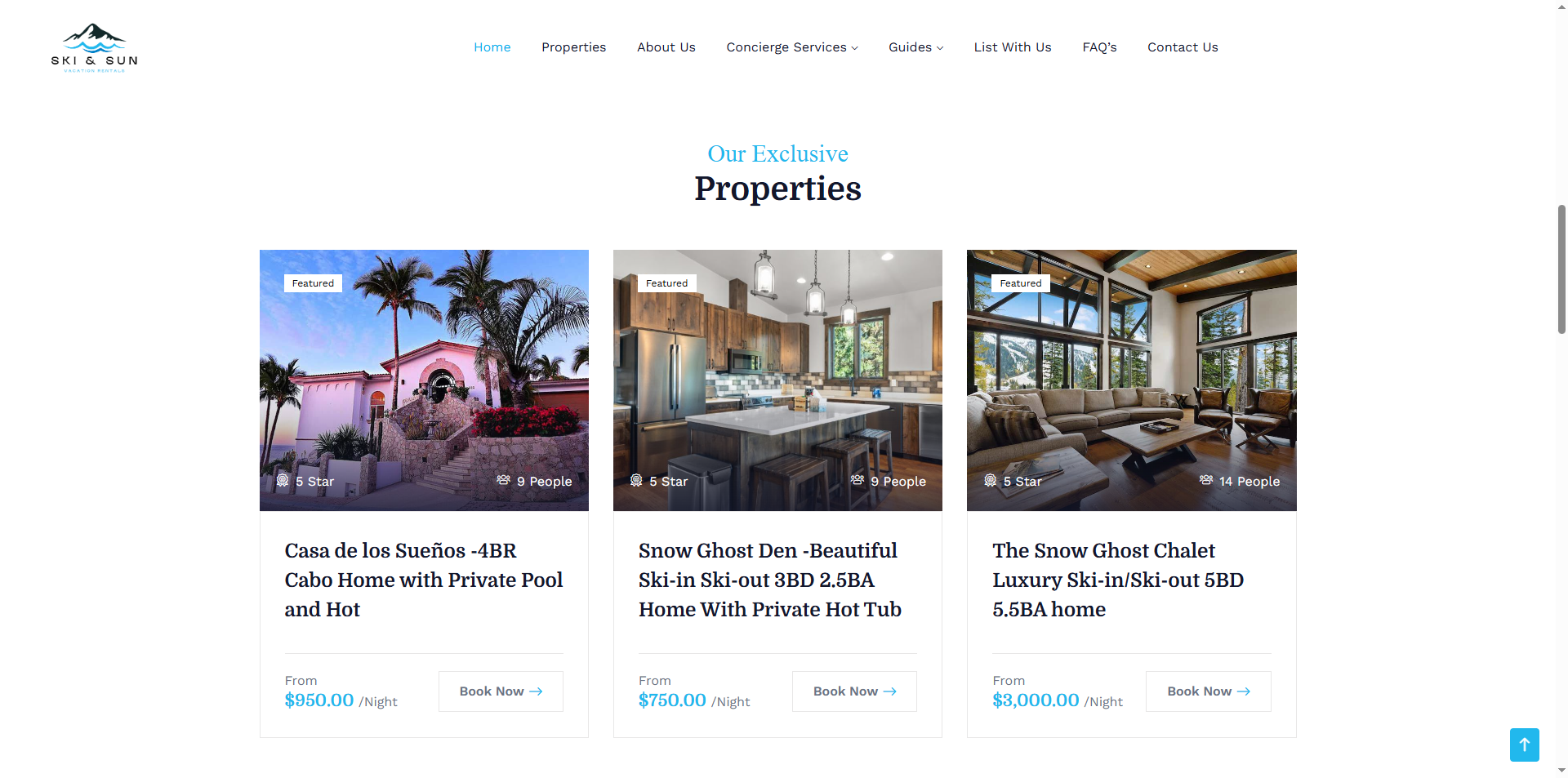 Ski and Sun Vacations Rentals