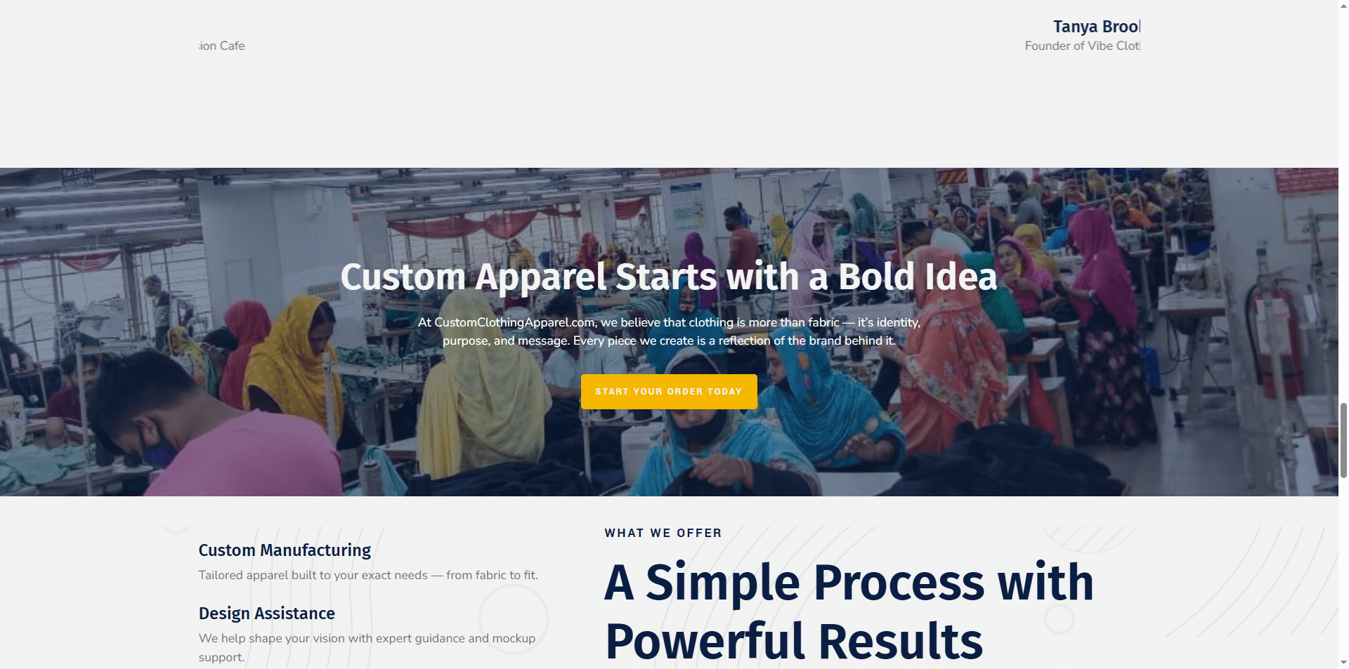 Custom Clothing Apparel