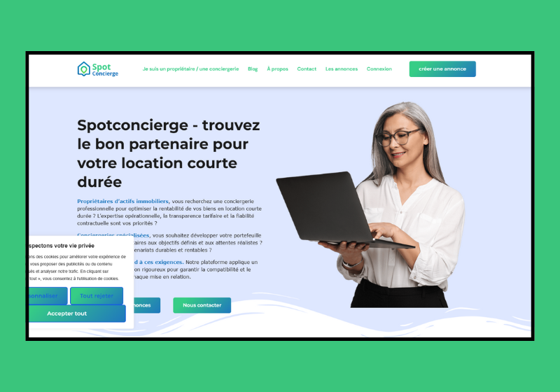 Spot Concierge web platform by YWS Technologies