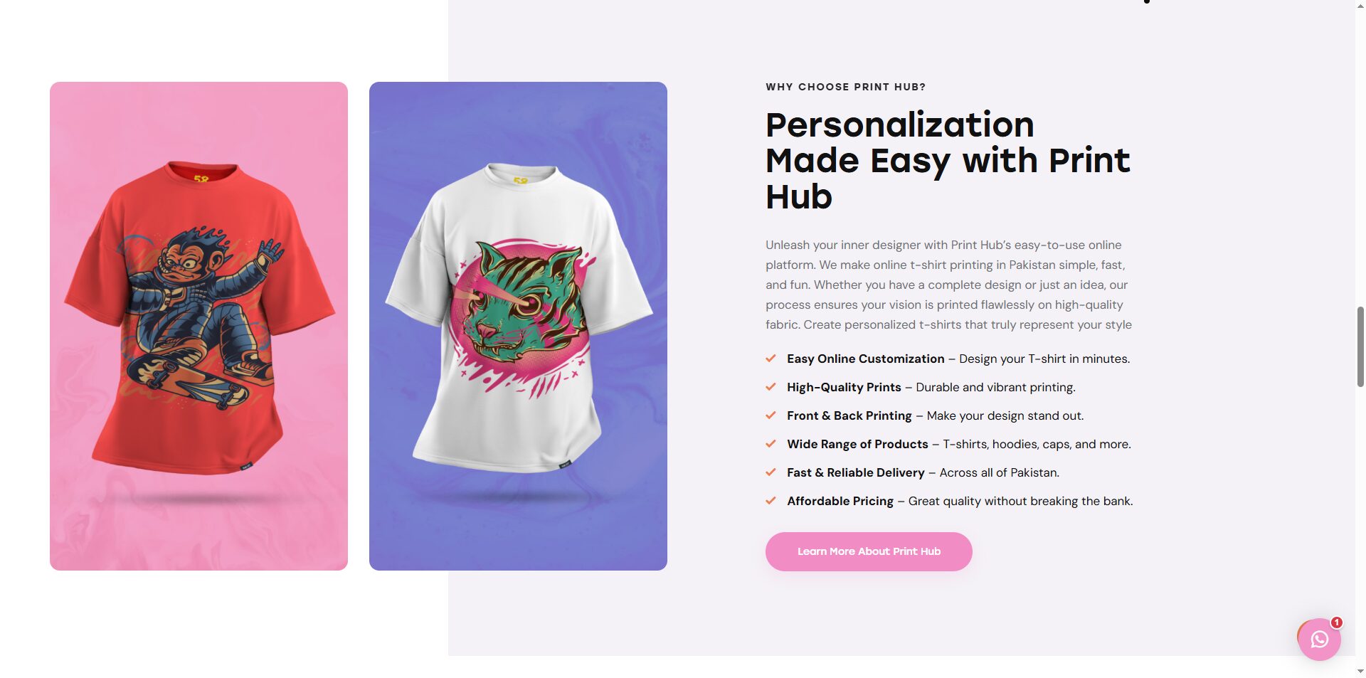 Print Hub | Custom Print on Demand E-Commerce Store
