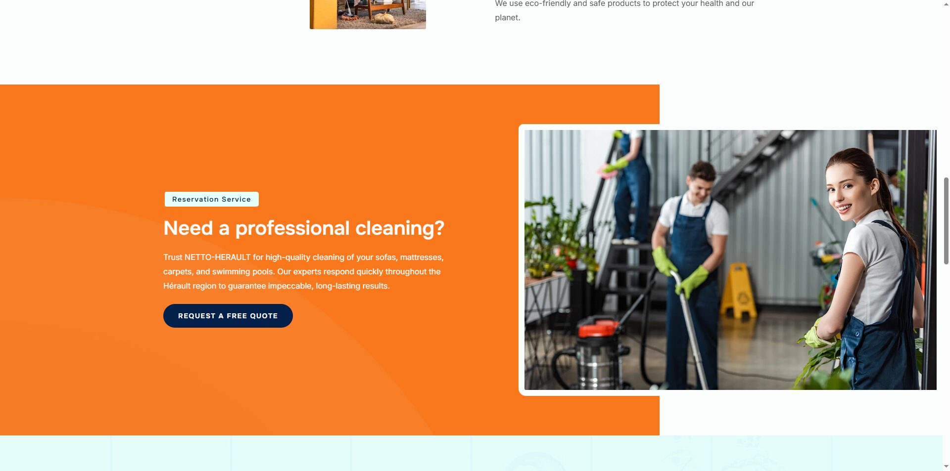 Netto Hérault | Professional Cleaning & Textile Maintenance Services by YWS Technologies