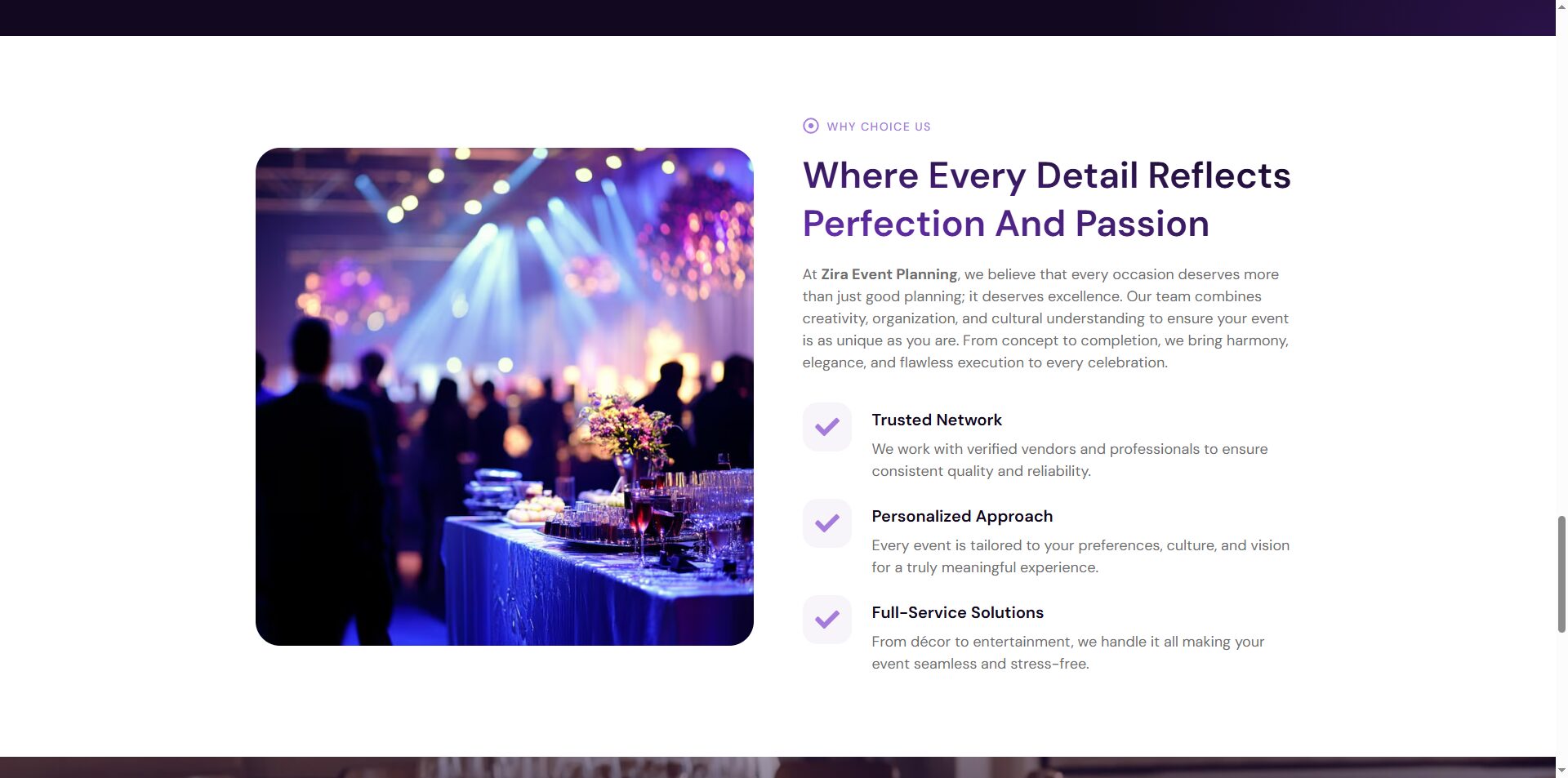 Zira Event Planning | Professional Event Design & Coordination by YWS Technologies