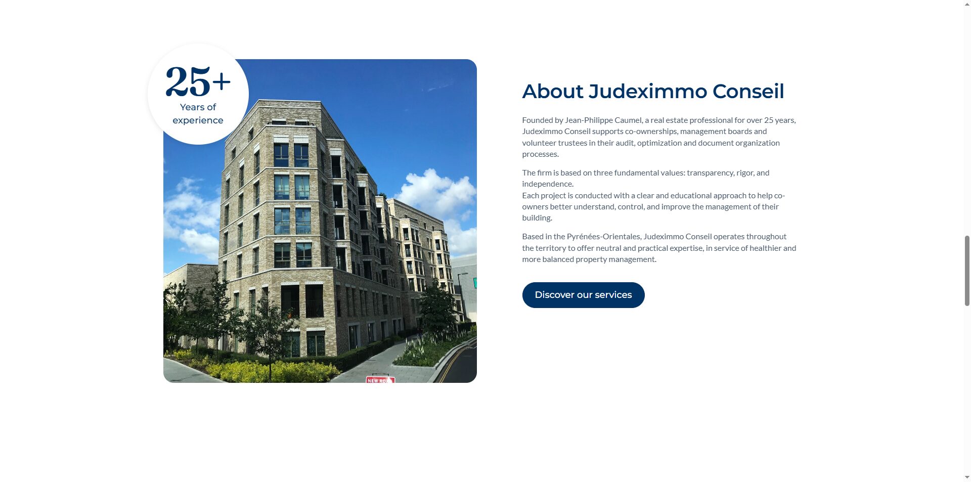 Judeximmo Conseil website development